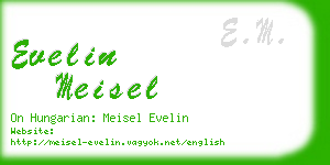 evelin meisel business card